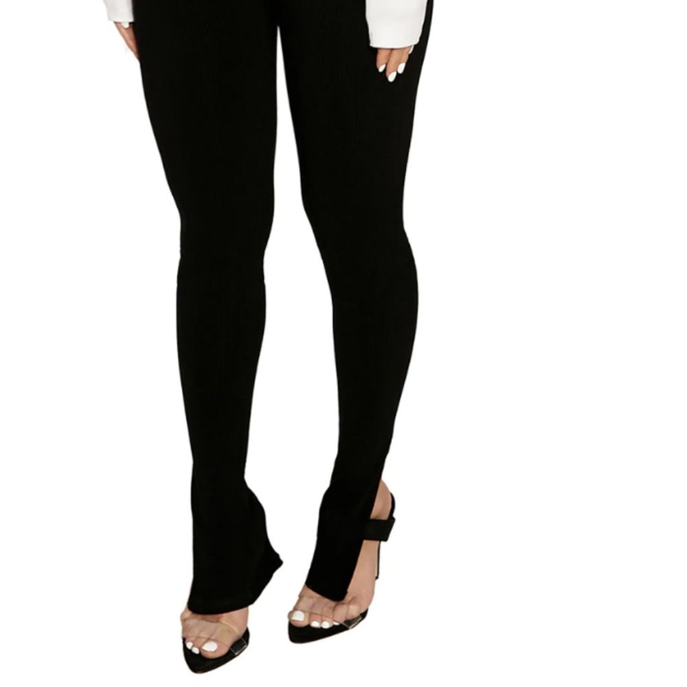 Naked Wardrobe Side Slit Leggings